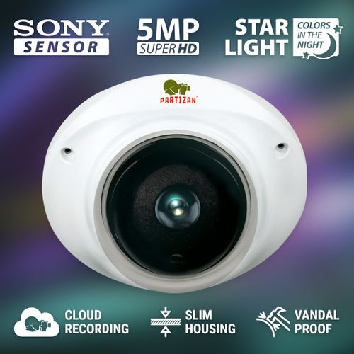 New Partizan anti-vandal CCTV cameras IPD-5SP VP Cloud